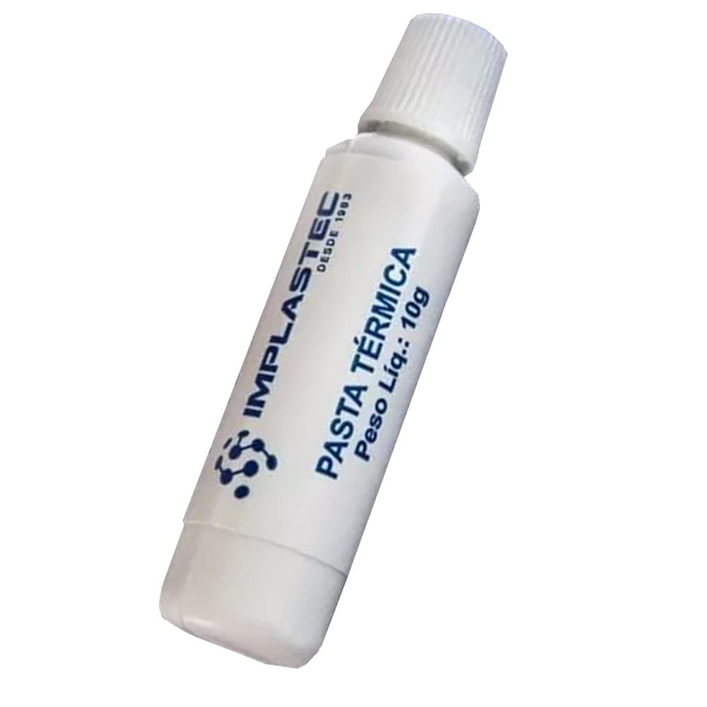Pasta Térmica 10G de Silicone de alto peso molecular Branca - Bisnaga 10g = UTILIZADA EM sistemas de refrigeração