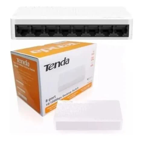 Switch 8 Portas Tenda S108 10/ 100 Mbps