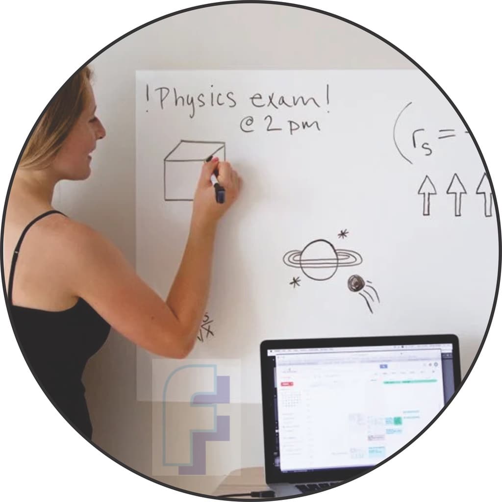 Lousa Branca Adesiva para Anotações e Estudo