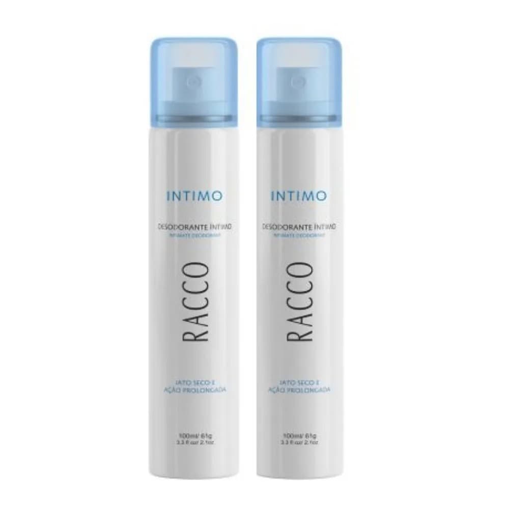 Desodorante Íntimo Jato Seco Racco 100m FEMININO l-kit com 2 unidades