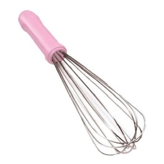 Fuê Batedor Bolo Ovos Profissional 30 Cm Inox (Rosa) - Majuformas