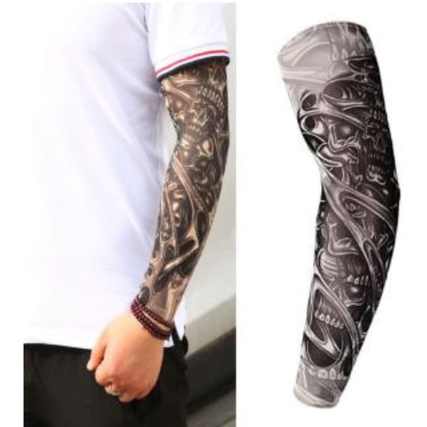 Manguito Ciclismo Manga Proteção Solar Moto Tatuagem Uber Motorista Dermatilomania
