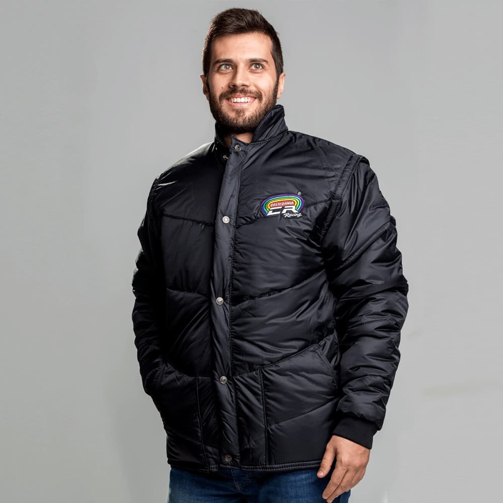 Jaqueta California Racing Tradicional Preto / Azul / Verde