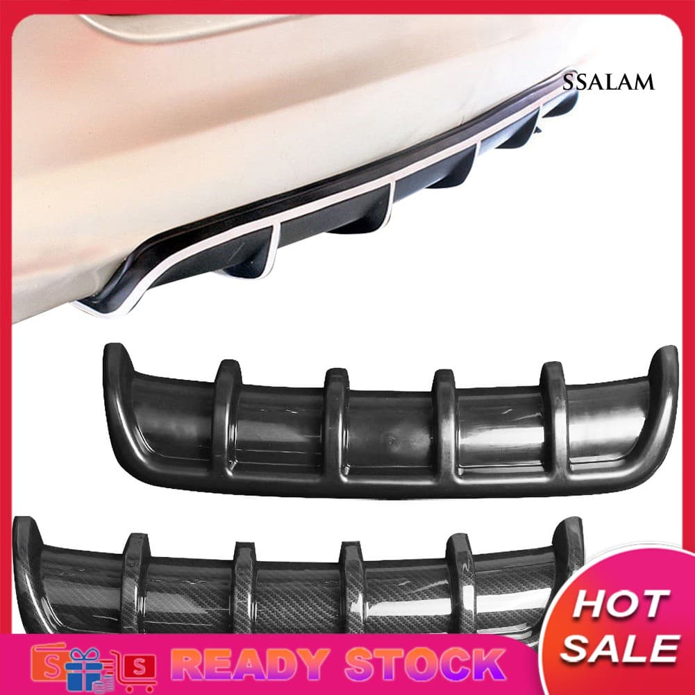 【 Ready Stock 】 Car Universal ABS Chassis Shark Fin Bending Insert Spoiler Difusor Do Pára-Choques Traseiro