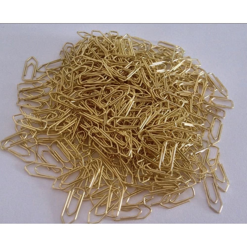 Mini clipes dourado nº 5 (para convites) mini clips casamento