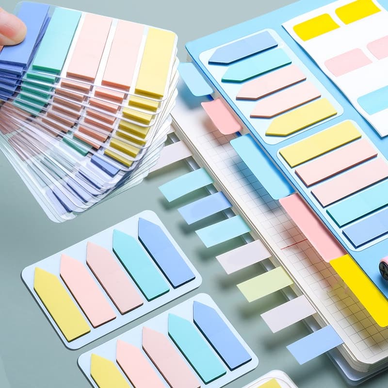 Bloco Adesivo De Notas Marcador De Página Memo Pads Morandi Cor 100 Folhas