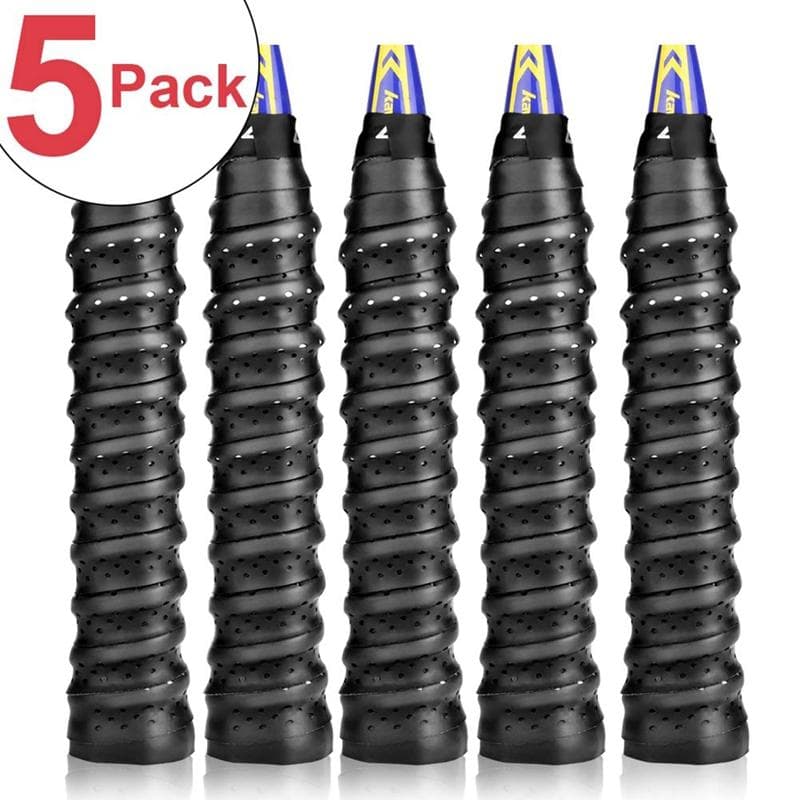 5 Pçs/Set Badminton Grip Anti-Derrapante Buracos Respiráveis Tênis Raquete De Overgrip Tape