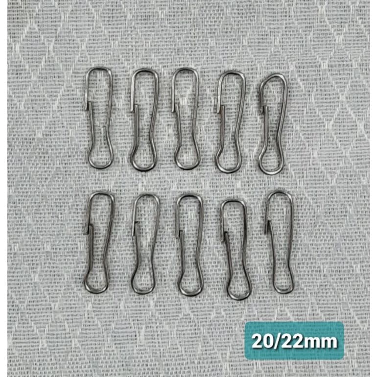 Mosquetão 20/22mm - 10 unidades