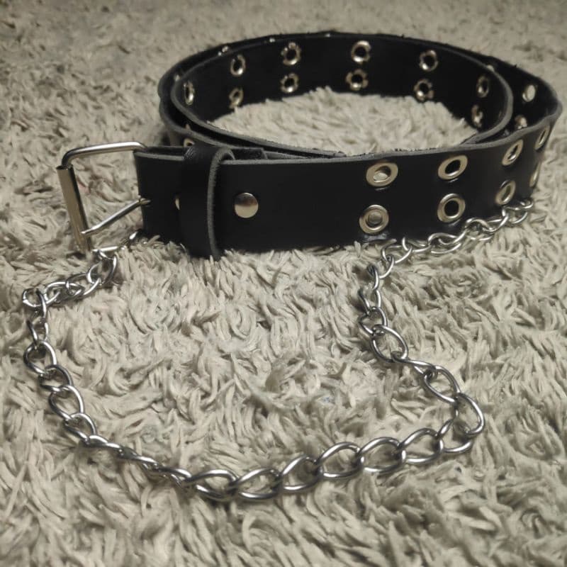 Cinto Infantil Ilhós Duplo Com Correntinha I Pronta Entrega