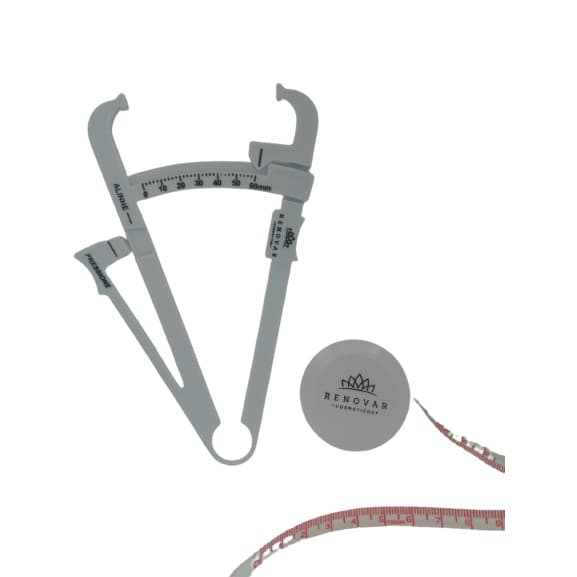 Kit Adipômetro Básico Simples + Trena Antopométrica Medidor Gordura Corporal