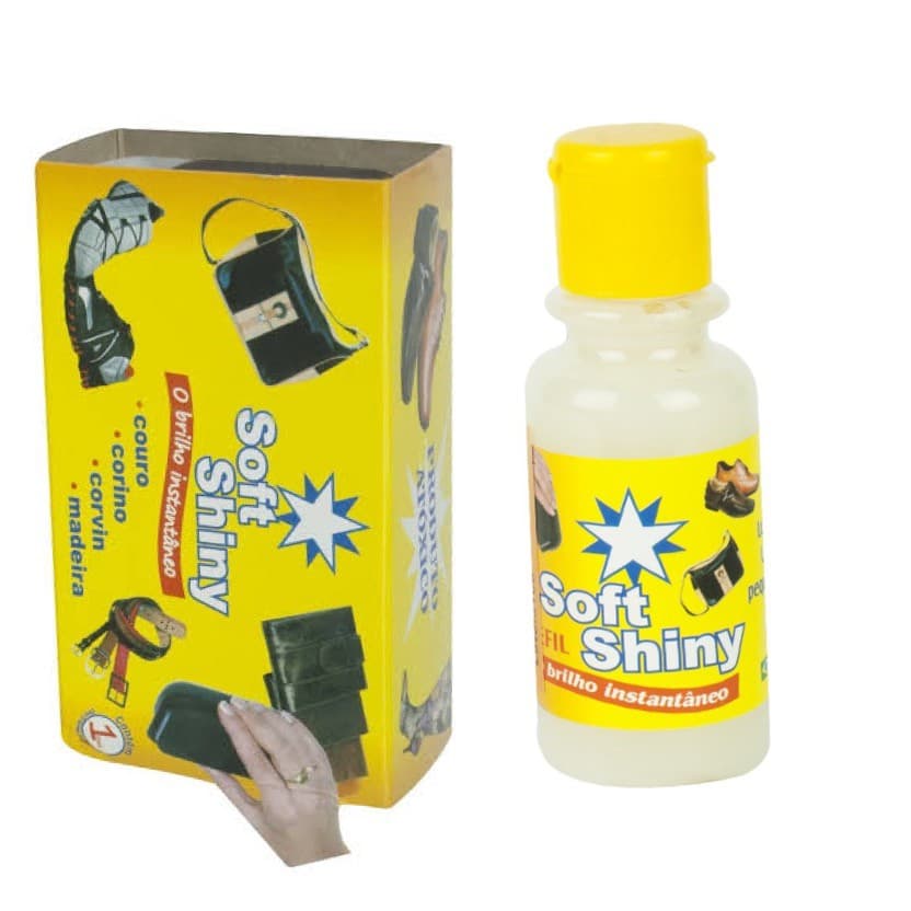 Kit Soft Shiny Brilho Instantâneo C/ 1 Limpador De Sapato + 1 Refil