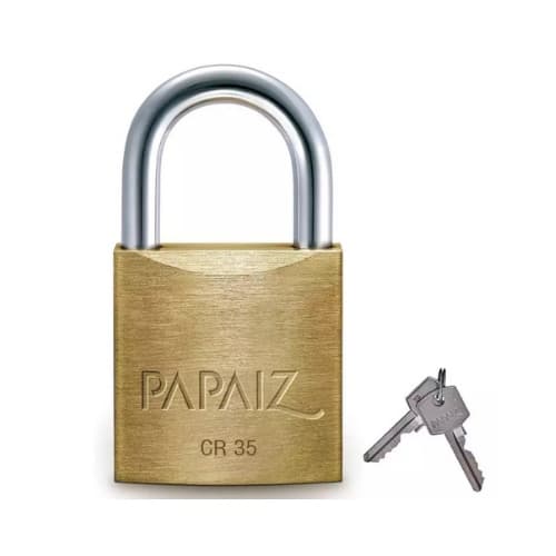 Cadeado Latão Com Chave Papaiz