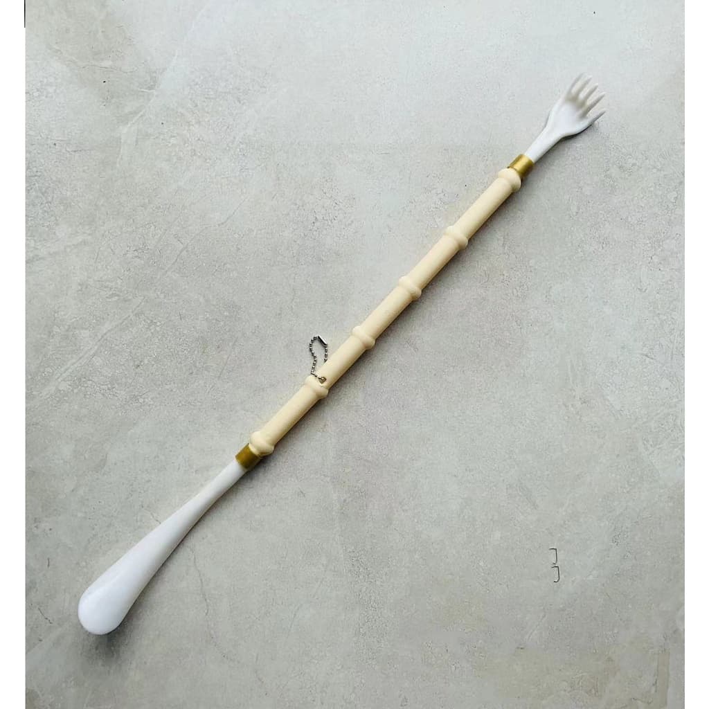 Mão Mãozinha Para Coçar as Costas Massageador Coçador Calçadeira Calçador Sapato 2 EM 1