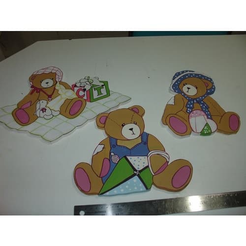 Enfeites De Urso - Quarto De Bebê Parede Brincalhões