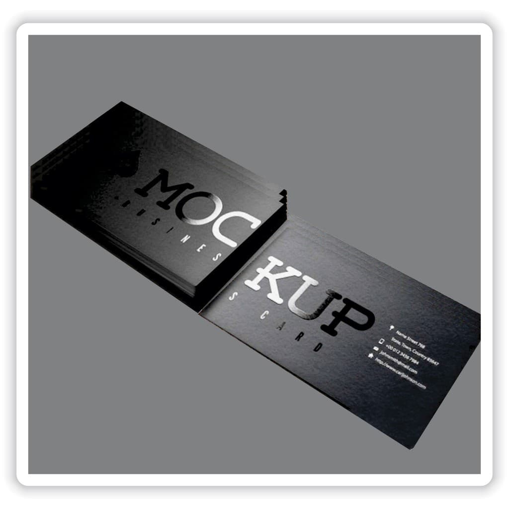 Cartão de Visita Laminação Fosca com Verniz Localizado Frente e Verso com Sua Arte