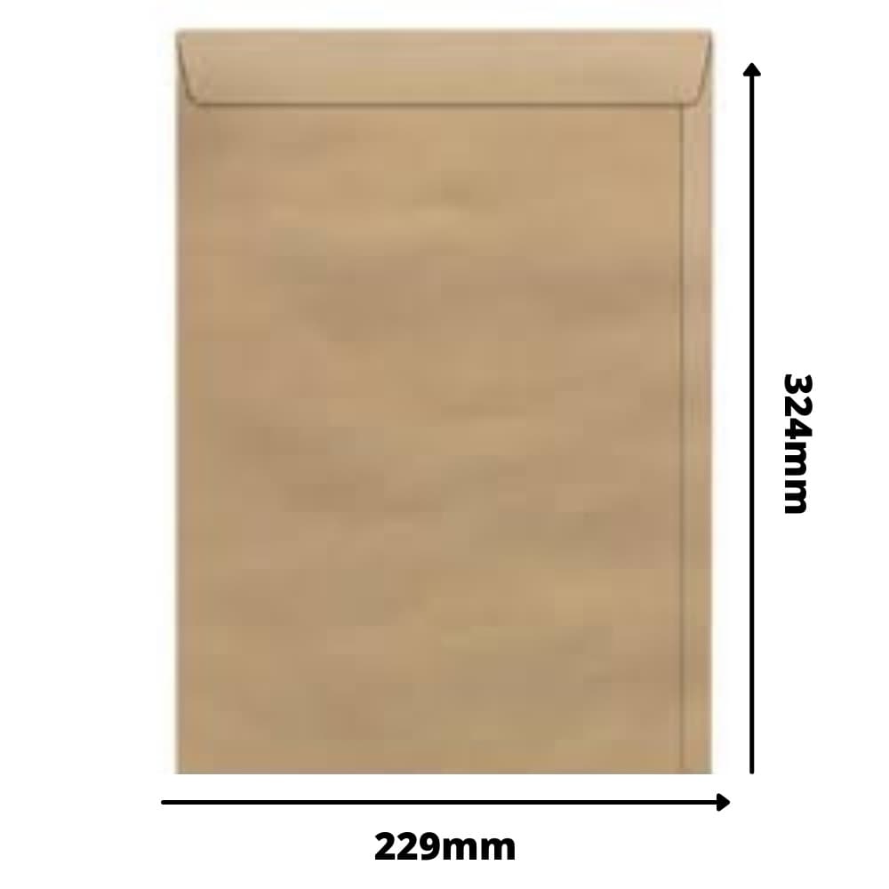 30 Envelope A4 Kraft 229x324mm KN32 Pardo Resistente Para Documentos