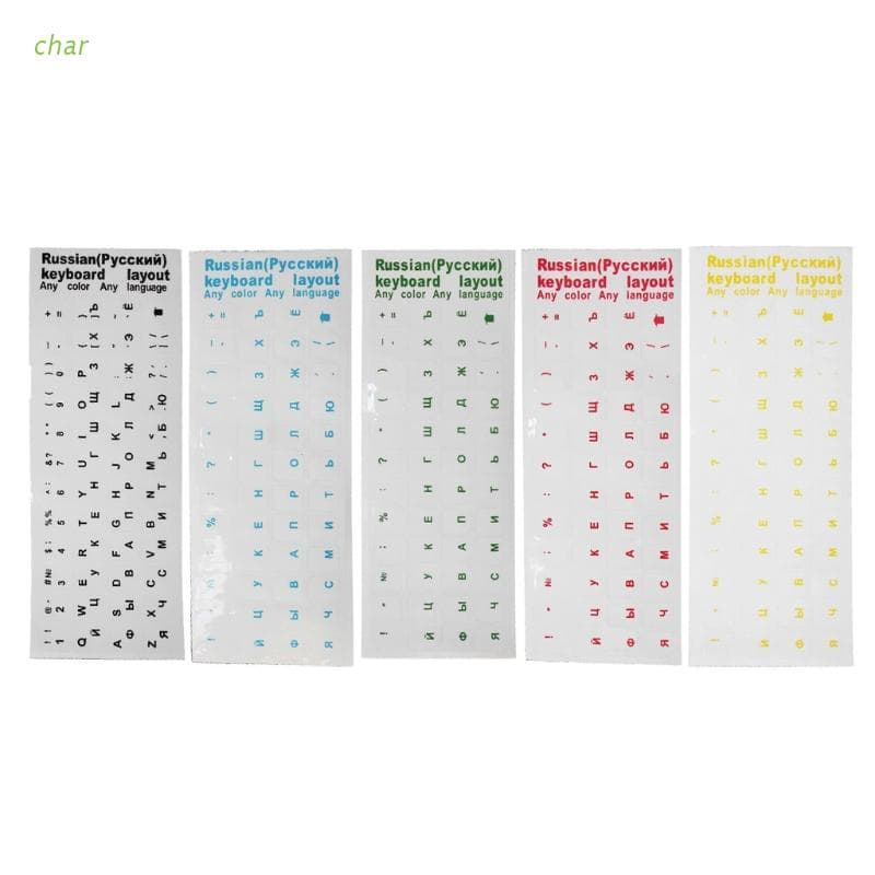 Char 2pcs Alfabeto Adesivos Teclado À Prova D Super Durável Para Teclado Teclado Russo Rússia