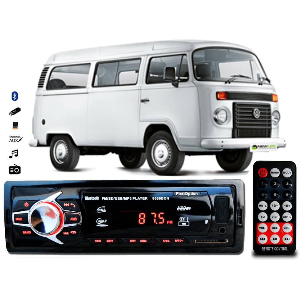 Aparelho De Som Mp3 Vw Kombi Perua Bluetooth Pendrive Rádio