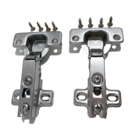 Kit 6 Dobradiças 35mm Reta Mola Inversa C/ Parafusos