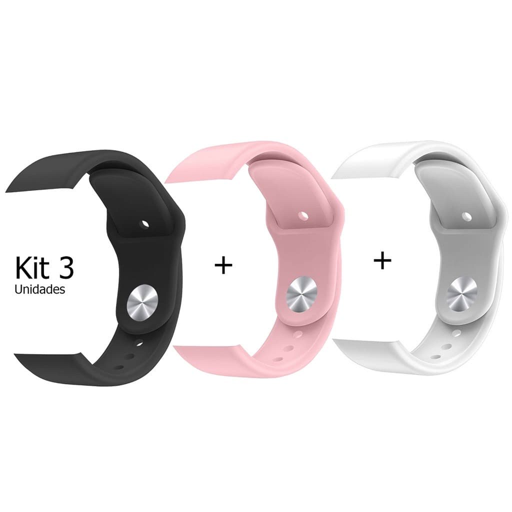 Pulseiras Silicone para Relógio Inteligente Smartwatch D20 Y68