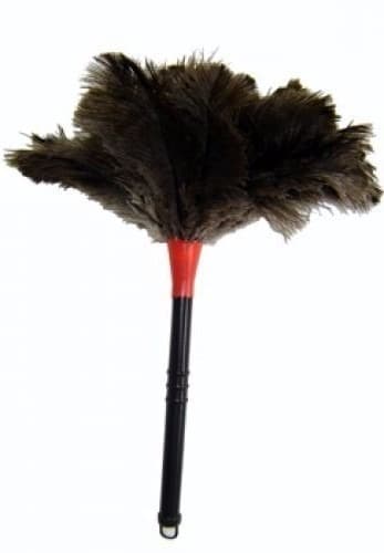 Espanador com Pena Natural de Avestruz Tamanho Grande 72 cm - Referência Duster MD-50