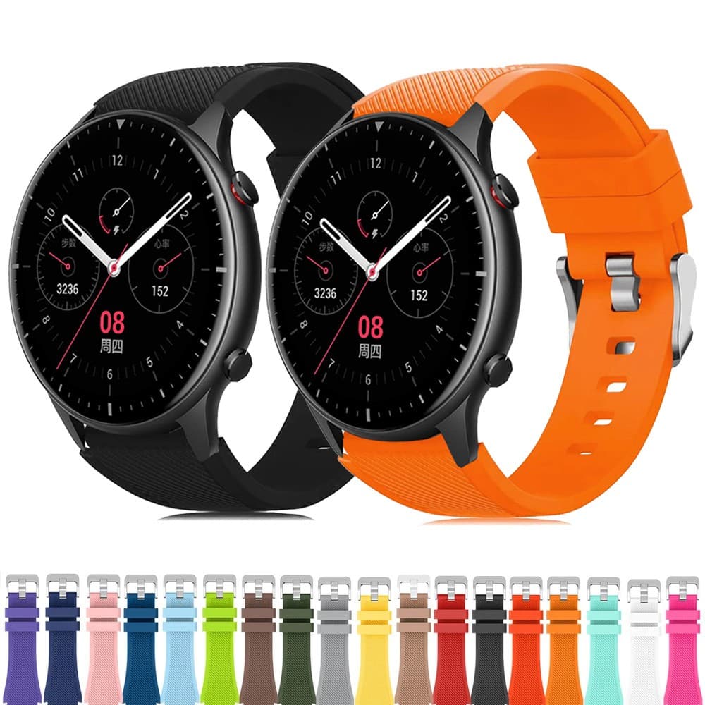 Pulseira De Silicone De Substituição De 22 Mm Para Huami Amazfit GTR 4 3 Pro GTR2 / Balance 2 / Cheetah Pro