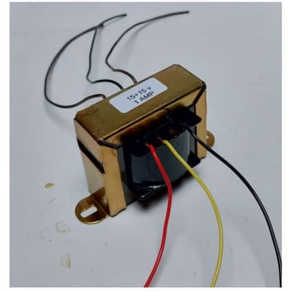 Transformador 15+15 V 1 Amp