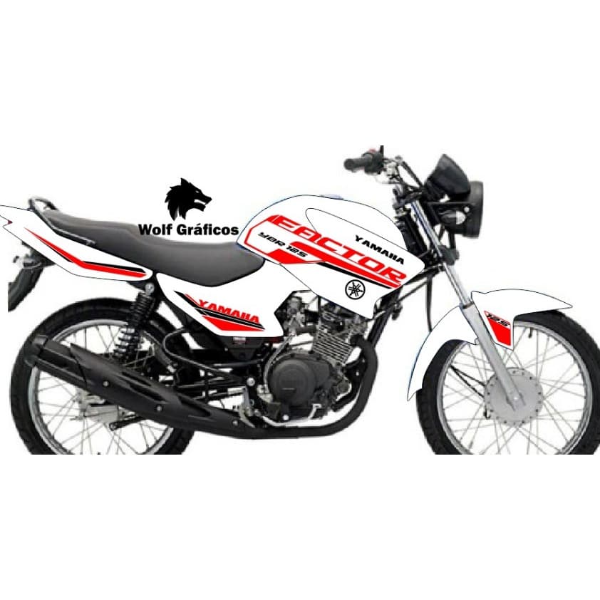 kit de faixas da factor 125 ybr BRANCA