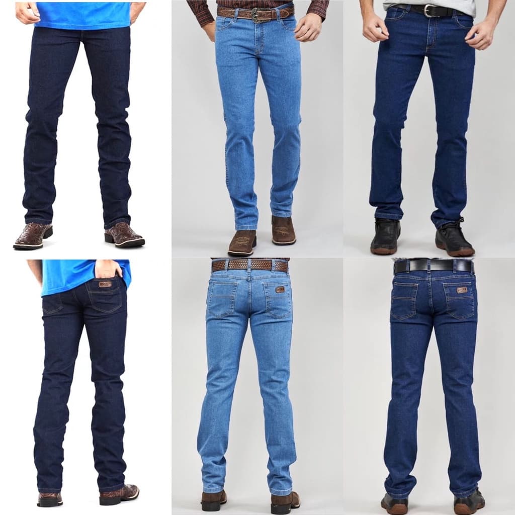 Kit Três Calças Masculinas Dock's Para Usar Com Bota Texana