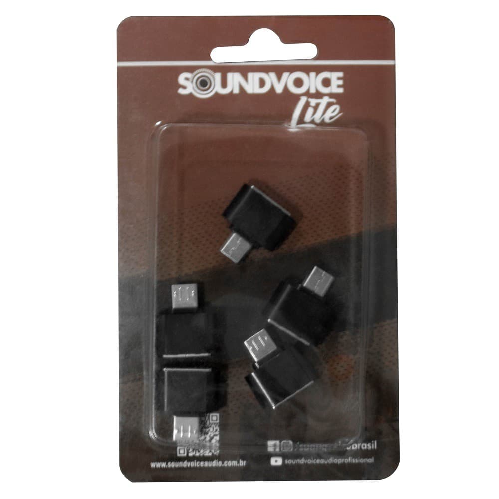 Adaptador OTG/Micro USB OTG-01 Para Smartphone - Pacote com 05 peças
