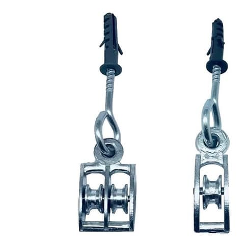 Roldana em Alumínio Para Varal de Teto Varal de Quintal e Adaptações Metal Reforçada **