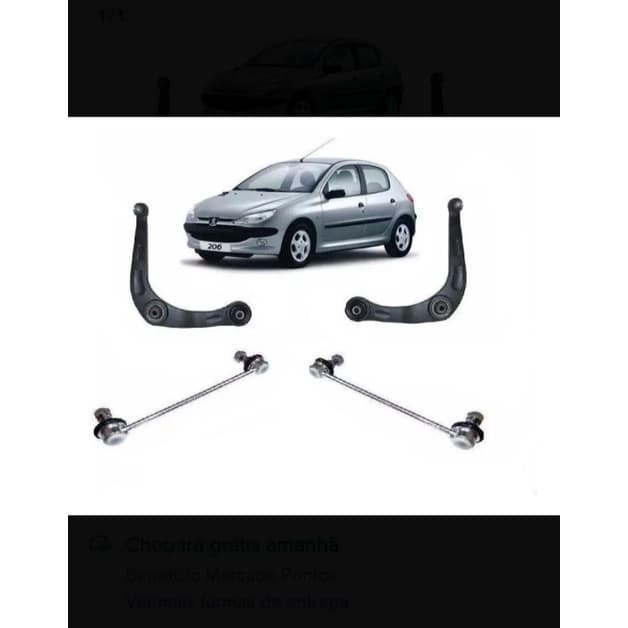 Kit Bandeja Esquerda+Direita+Bieleta completo com pivô (Balança)