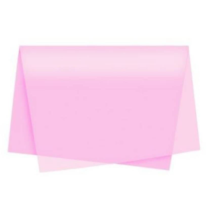 Papel de Seda 50x70 Pacote C/100 Und Rosa Bebe AC 016