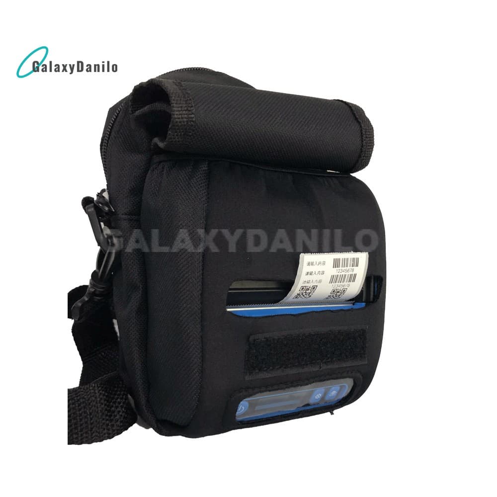 GalaxyDanilo Impressora 3 Em 1 Térmica Portátil De Recibos Etiqueta Móvel De Invoice Bolsa De Cintura