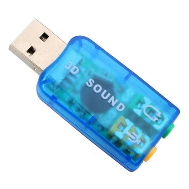 Placa Som Usb Universal Pc 5.1 Canais Mixer Dj Plug Play