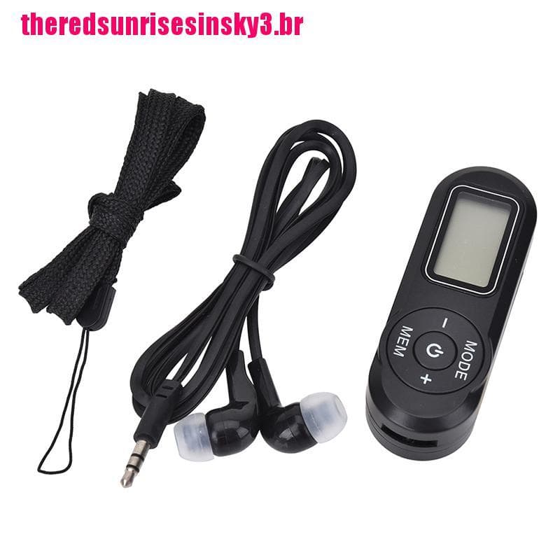 Skybr Bolso Rádio Fm Com Função Dsp Fm Multifunções 1.1 Polegadas Mini Rádio Digital