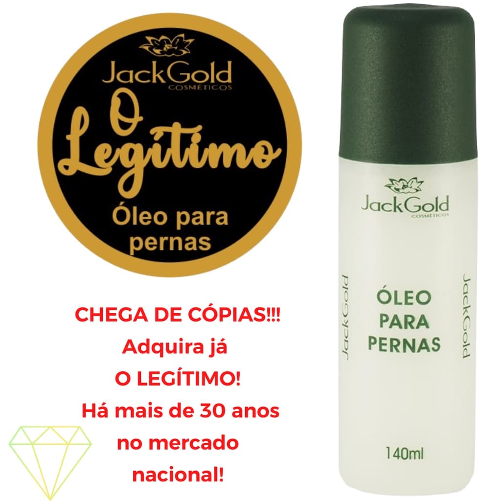 *PROMOÇÃO* Jack Gold óleo relaxante Para Pernas 140ml ENVIO EM 24 HORAS