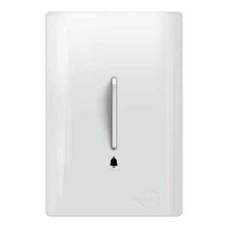 1 Pulsador de Campainha Vertical Dicompel Novara Total white TW