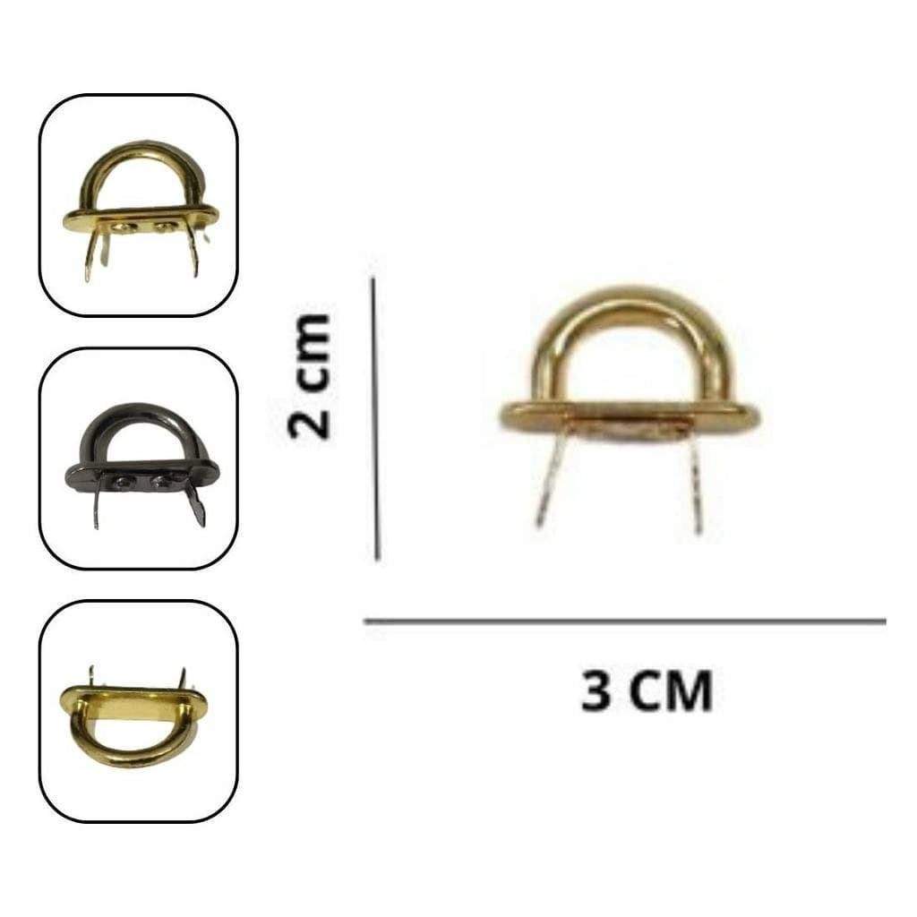 Kit 10 Unidades Porta Alça Bolsa Corrente Chaveiro Suporte Garra