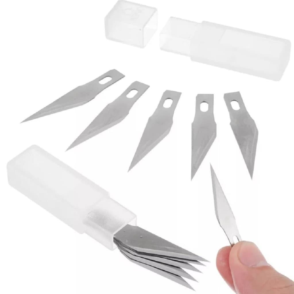 Laminas para estilete de precisão de artesanato 10 unidades