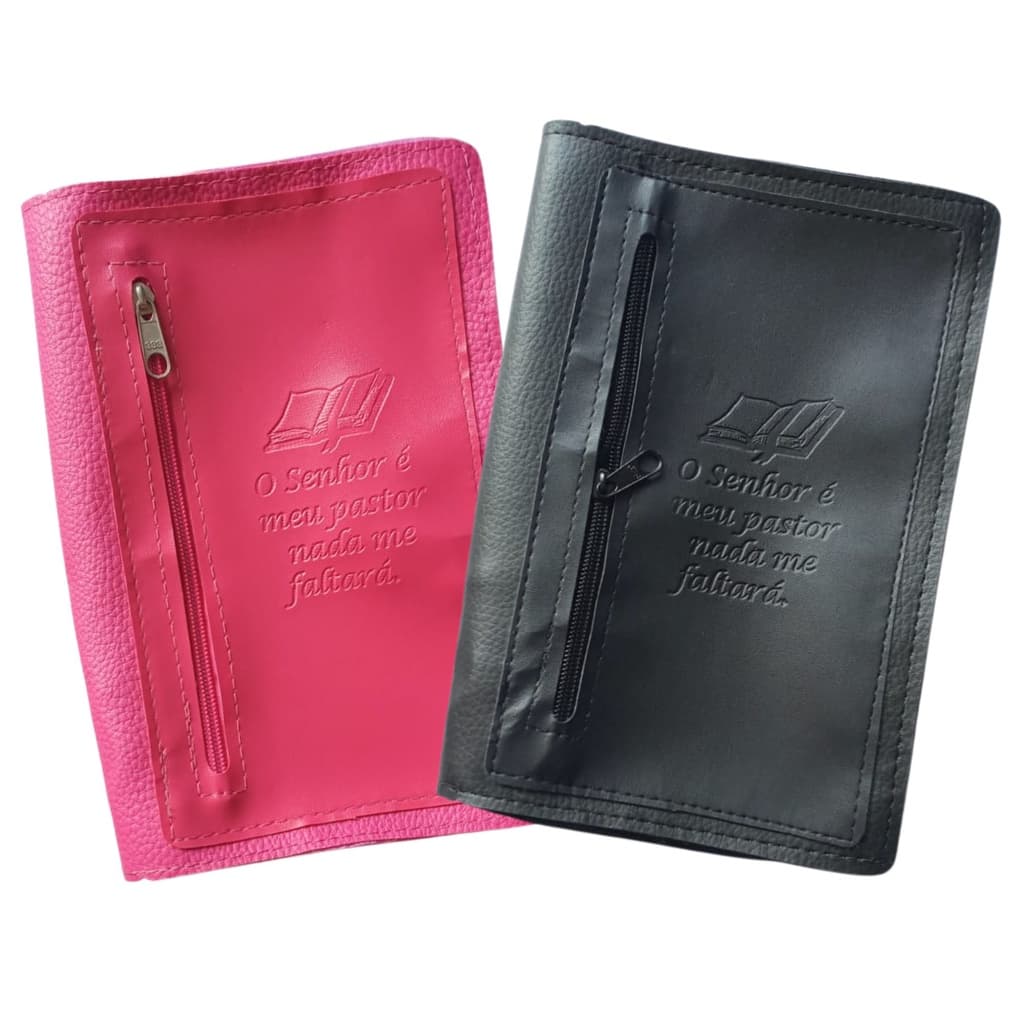 Capa para Bíblia com Zíper Cores Variadas com Bolso Externo | Nº 11