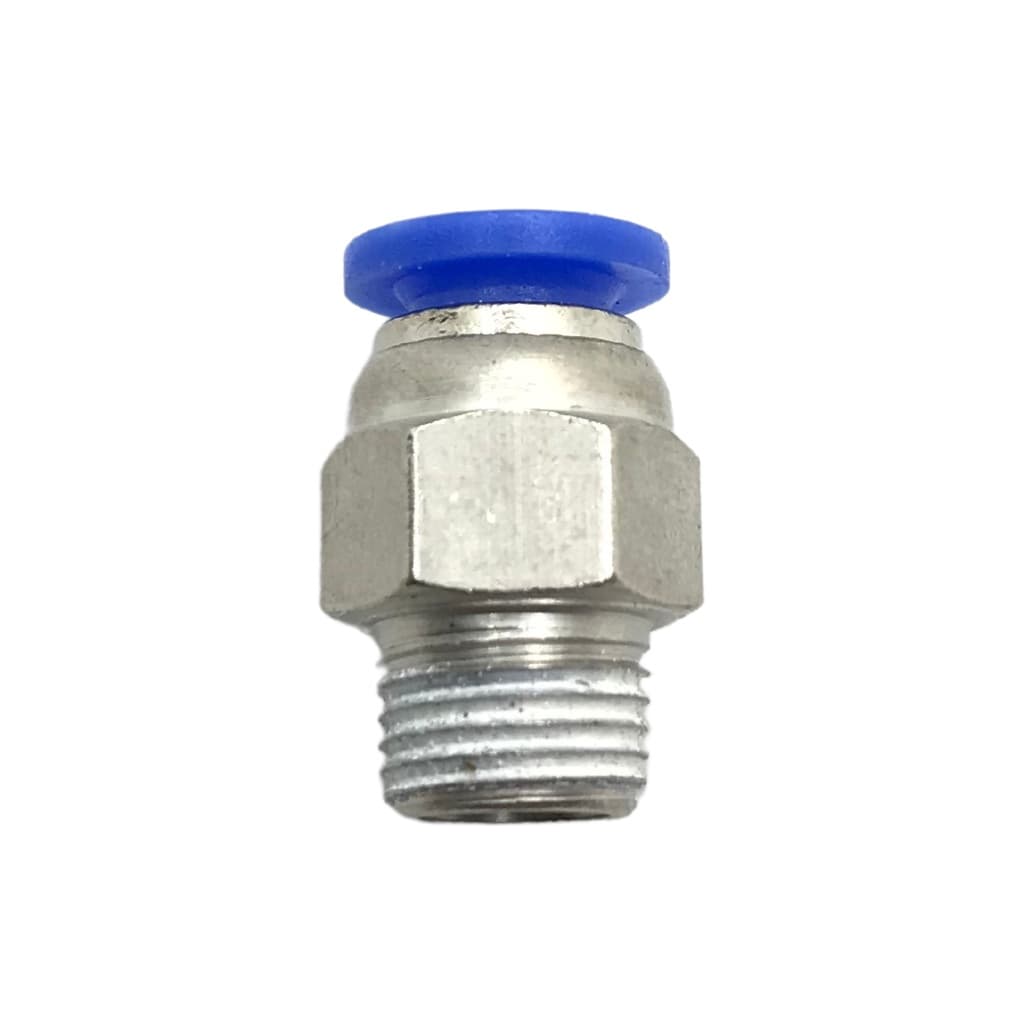 Conexão Pneumática Reta Macho Rosca 1/4 NPT Engate Tubo 8mm