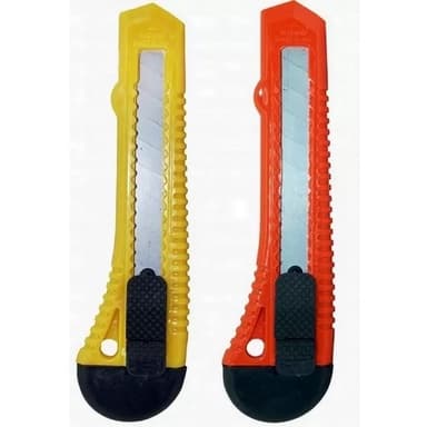 Estilete Grande Plástico Largo 15CM Lâmina 18MM Escolar Escritório MASTERPRINT