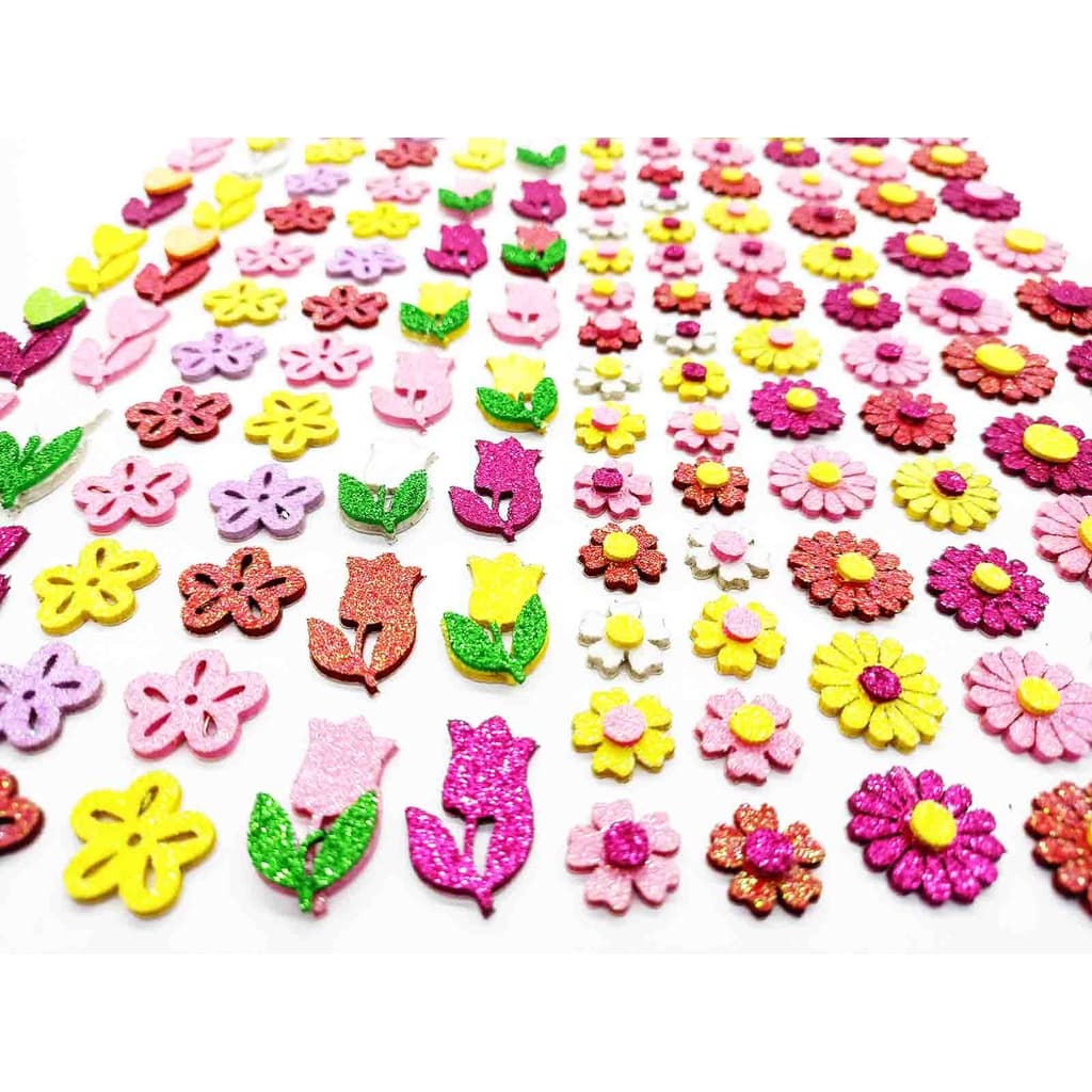 Adesivos Pet Flores Eva Glitter Petshop Cães e Gatos