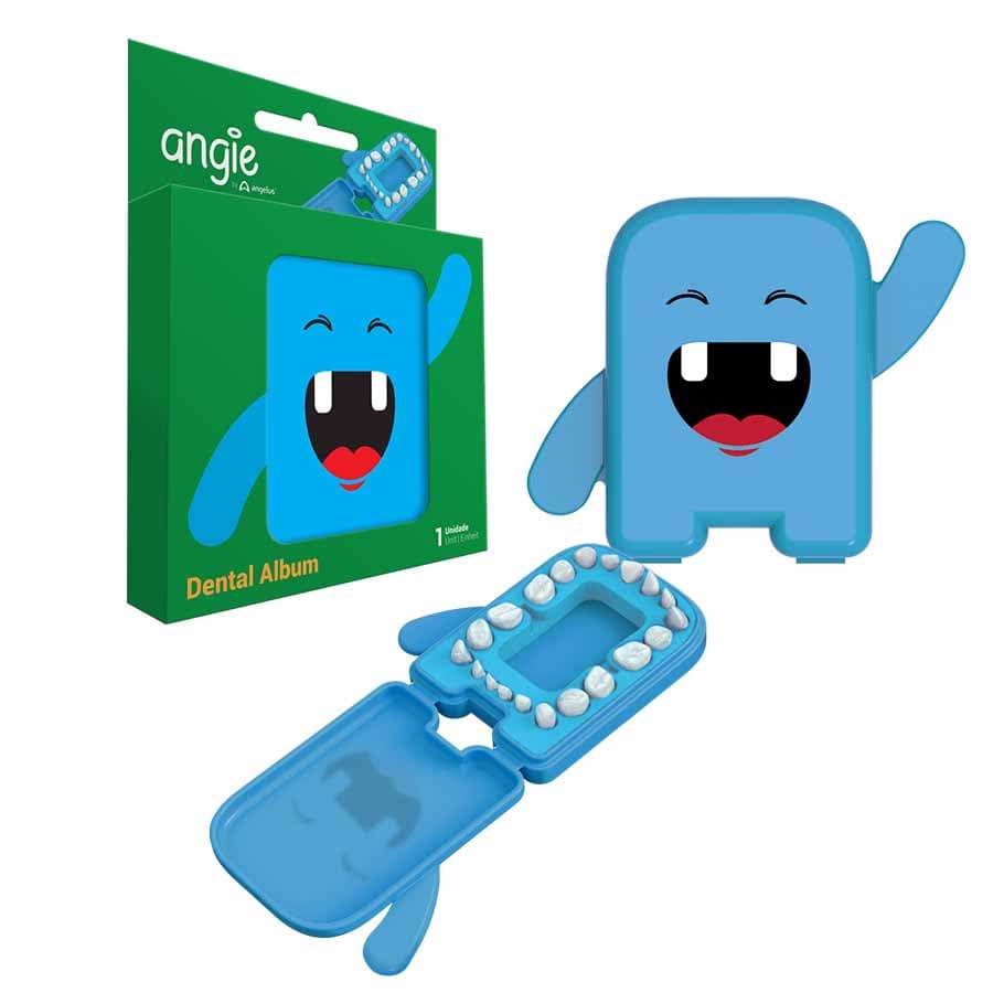 Porta Guarda Dente de Leite Infantil Azul - Dental Álbum