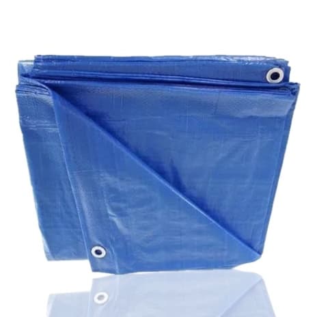 Lona Azul 3x2 = 6mts Impermeável Telhados Camping + Ilhos