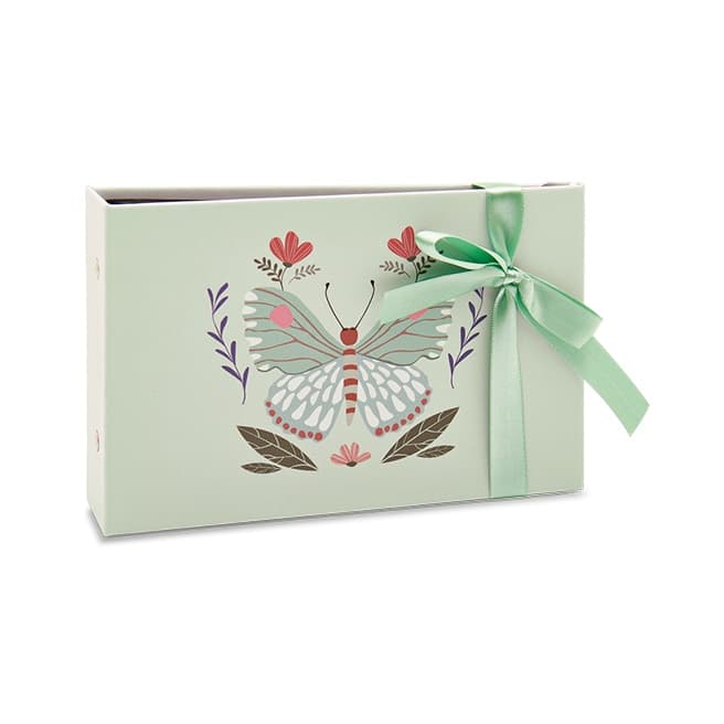 ALBUM GIFT HORIZONTAL FOLHAS PRETAS REBITES PARA 60 FOTOS 10X15 - 129