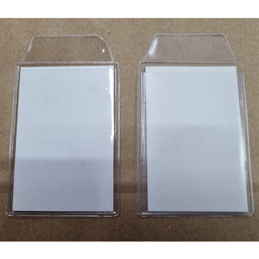 (50 PEÇAS) Protetor CNH HABILITAÇÃO / Porta documento plástico flexivel com aba 7 cm x 11cm (com 1,5 cm de aba).