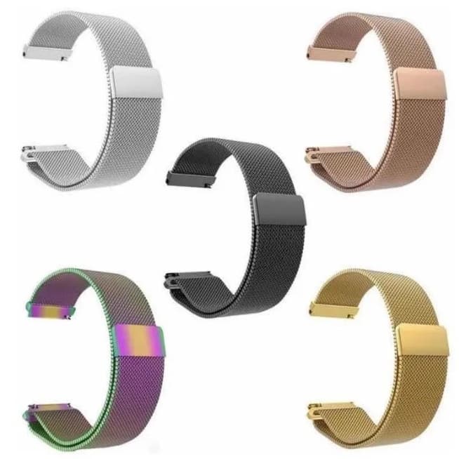 Pulseira Milanese Aço Magnética 22mm  Encaixe Reto Huawei - Watch Gt - Galaxy - Xiaomi HUAMI
