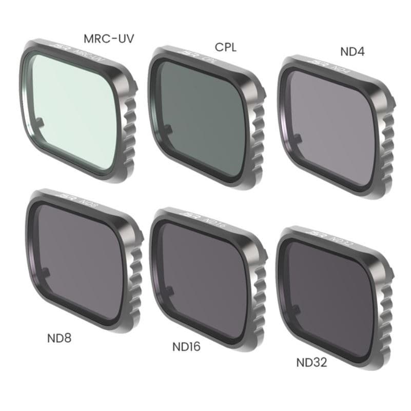 Kit 06 Filtros Lentes DJI Air 2S UV CPL ND4 ND8 ND16 ND32